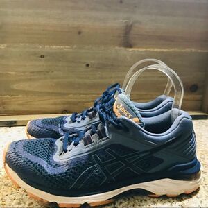 Asics Womens T855N GT-2000 6 Blue Running Training Shoes Sneakers